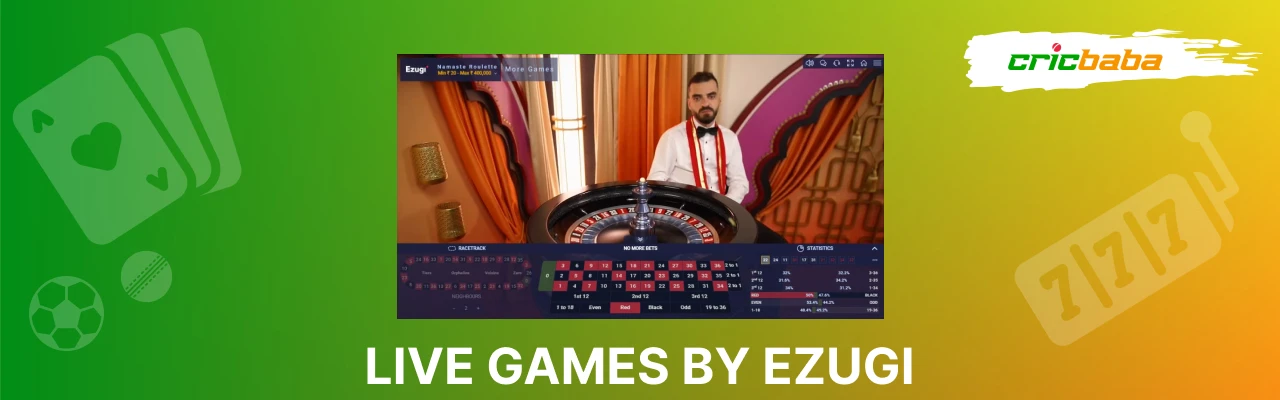 Live games by ezugi