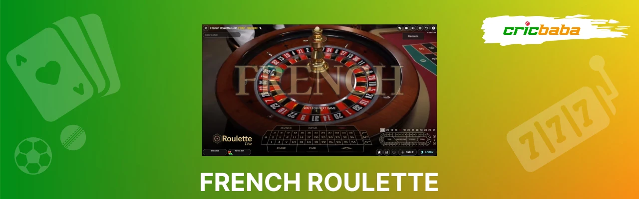 Rules of french roulette