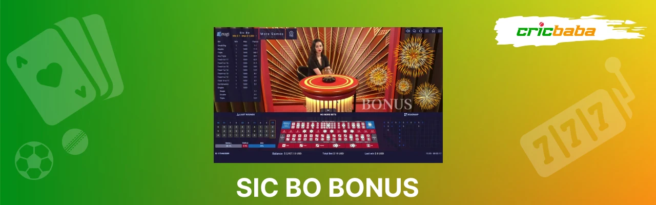 Sic bo bonus offers