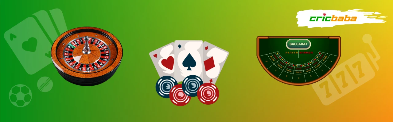 Cricbaba live casino games