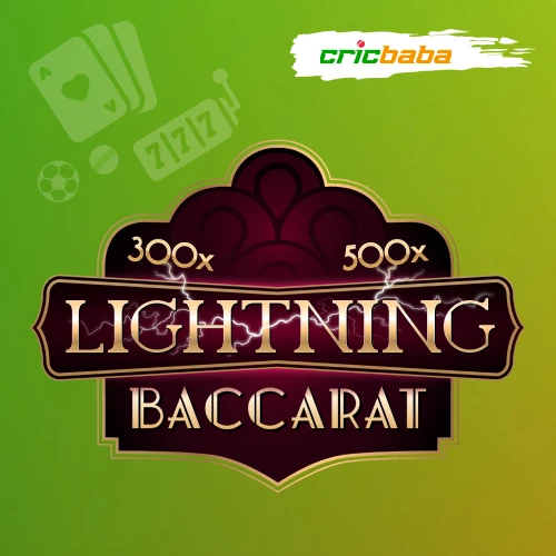Live lightning baccarat