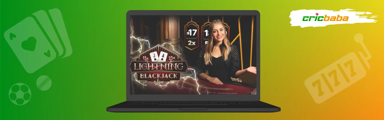Live lightning blackjack multiplier