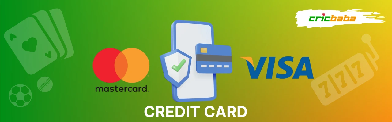 Credit card payment options at cricbaba