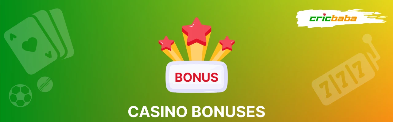 Cricbaba casino bonuses