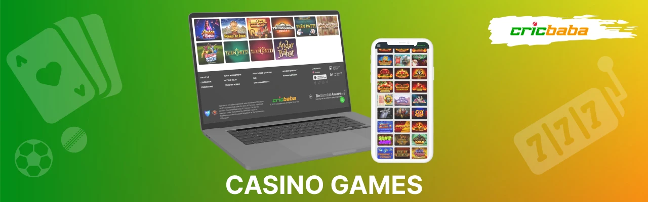 Cricbaba casino games